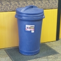 Tough Stuff Blue Plastic 32 Gal. Wheeled Garbage / Recycle Can